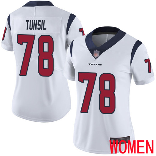 Houston Texans Limited White Women Laremy Tunsil Road Jersey NFL Football #78 Vapor Untouchable->youth nfl jersey->Youth Jersey